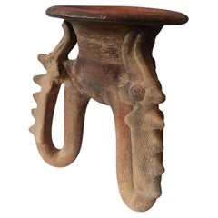 Pre Columbian Large Avian Tripod Vessel Central America Nicoya Guanacast