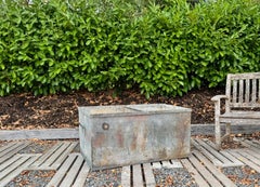 Large Reclaimed Heavy Gauge Rivetted Galvanised Steel Water Tank Planter