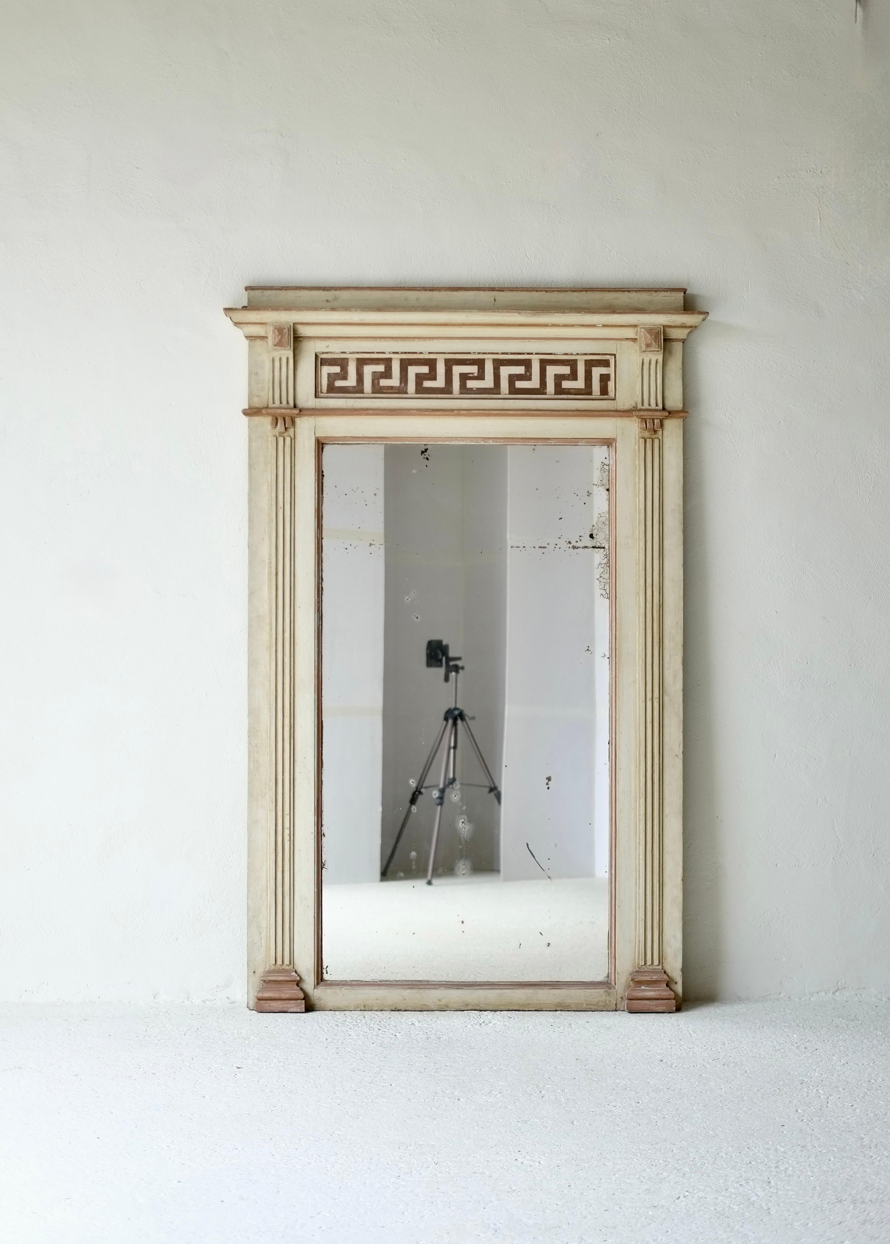 Neoclassico Grande specchio italiano neoclassico del XIX secolo in vendita
