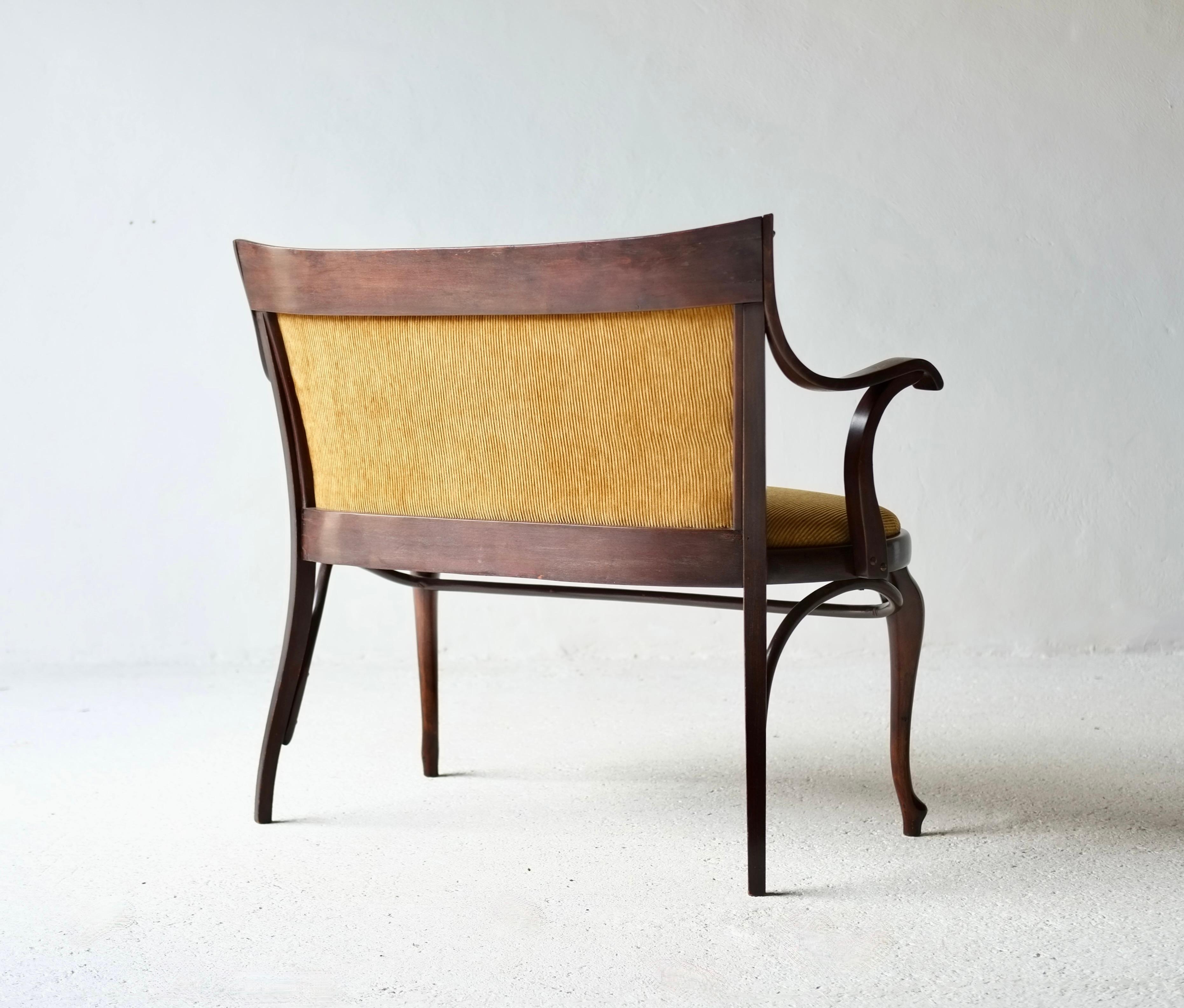 Sécession viennoise Banc sécessionniste d'Adolf Loos (1870-1933), Thonet n° 6150 en vente