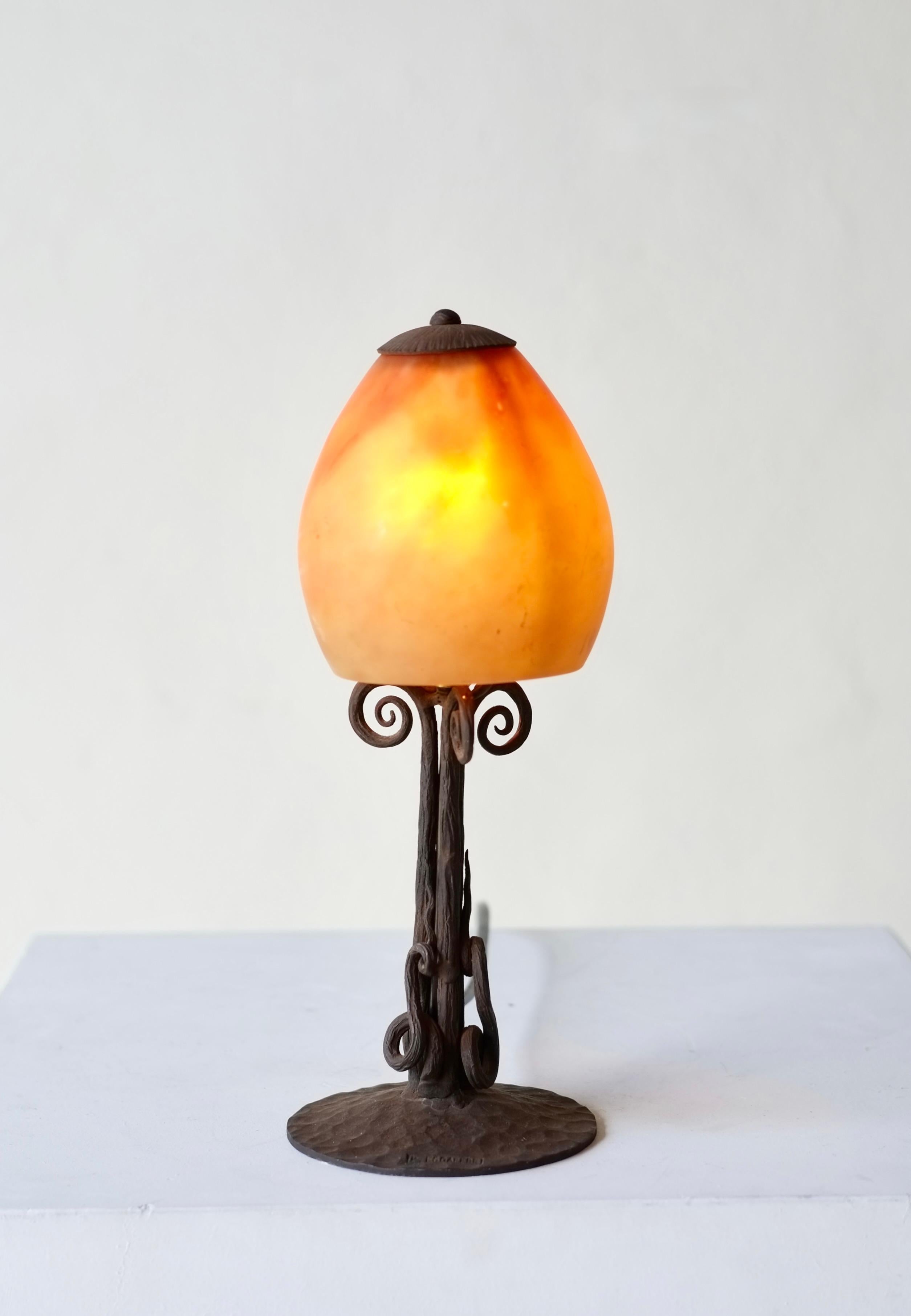 Lámpara Daum & P.Escaffre, Francia, circa 1930 en venta 2