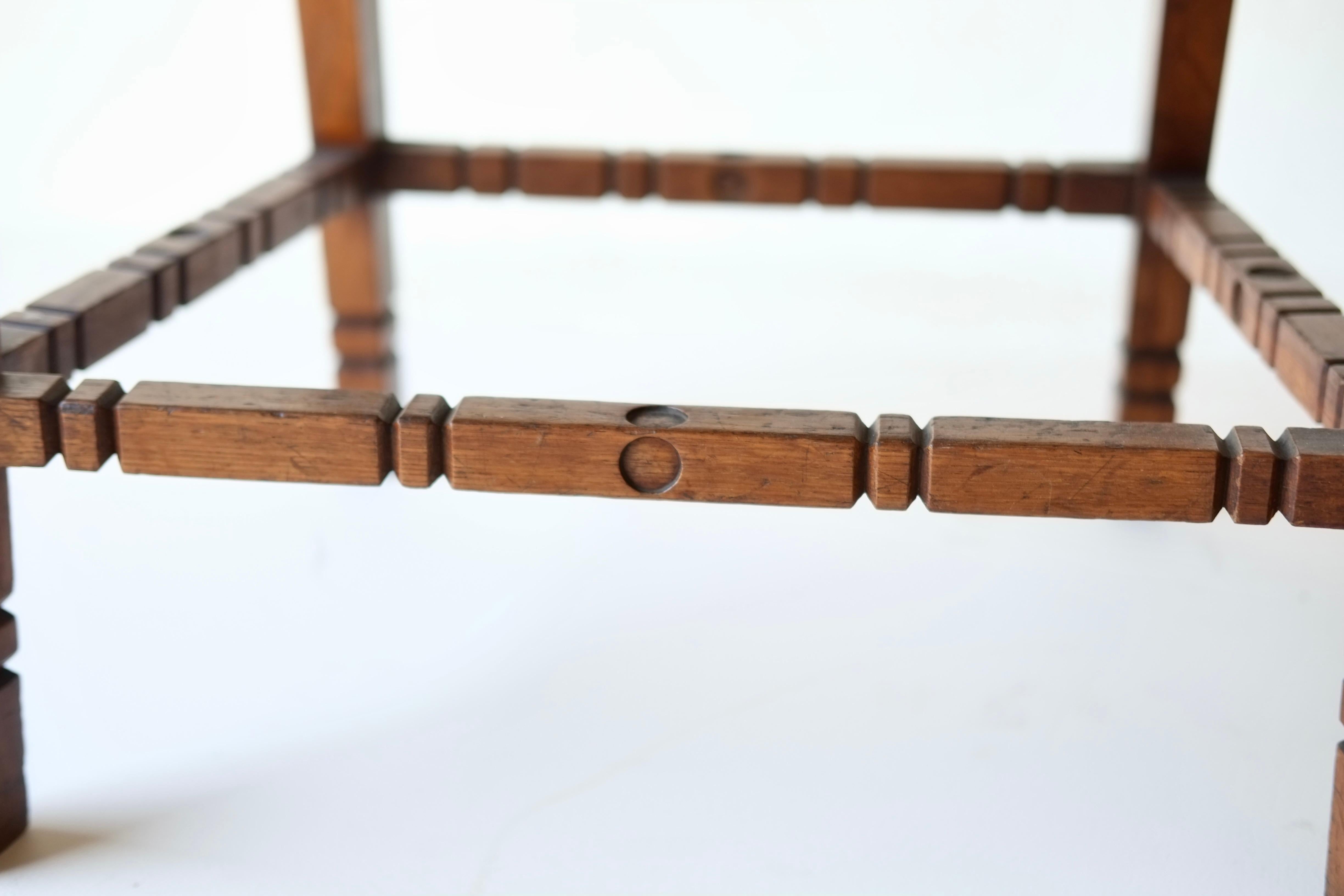 Chaise d'appoint en Oak Aesthetic Movement du 19e siècle en vente 5