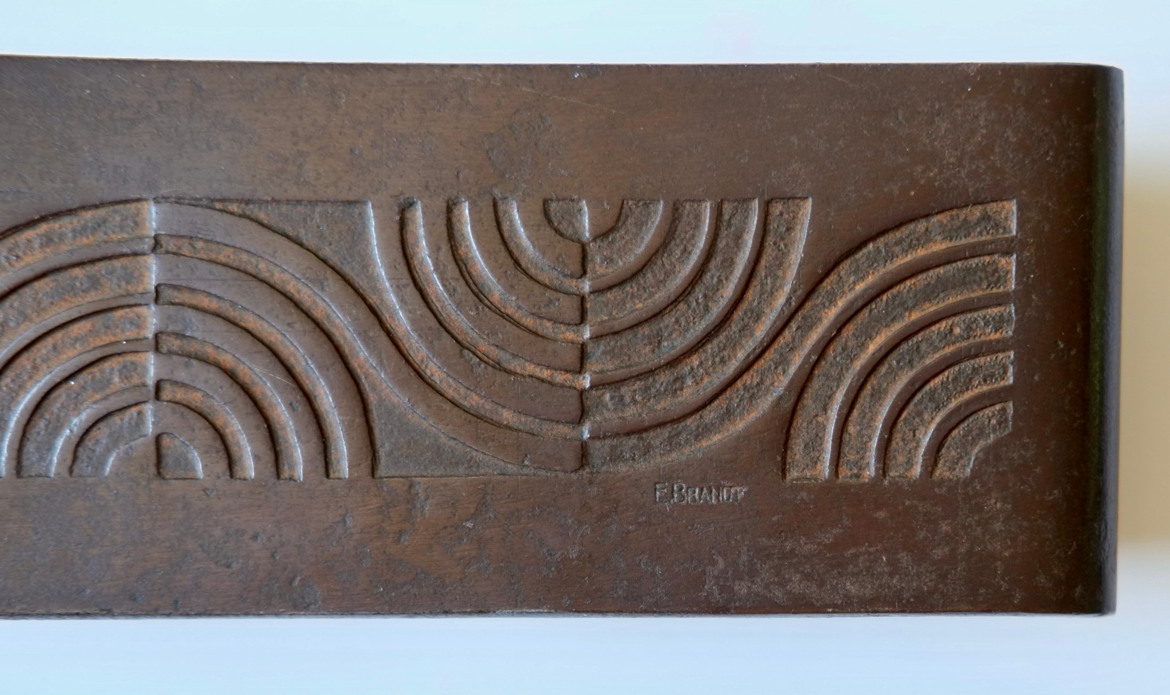 Bronzo Edgar Brandt (1880-1960) Astuccio da scrittura in bronzo in vendita
