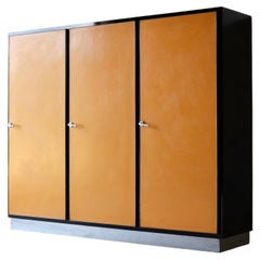 Italian Rationalist Three-Door Wardrobe Italy, circa 1930