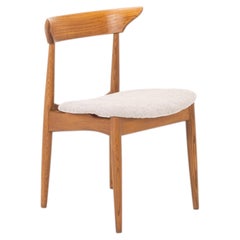 Danish Modern Dining Chair, Solid Teak, Sculptural Design, 1960s