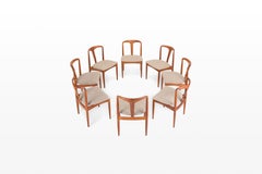 Eight Juliane Dining Chairs by Johannes Andersen, Teak, Reupholstered