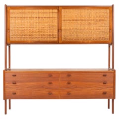 Model Ry20 Sideboard in Teak and Rattan by Hans J. Wegner for Ry Mobler, 1950s