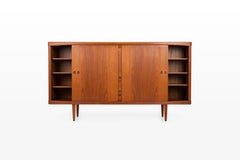 Danish teak highboard by Henry W. Klein for Bramin, Denmark 1960s