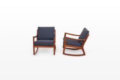 Vintage Rocking Chairs by Ole Wanscher for Cado, Danish Design, 1960s