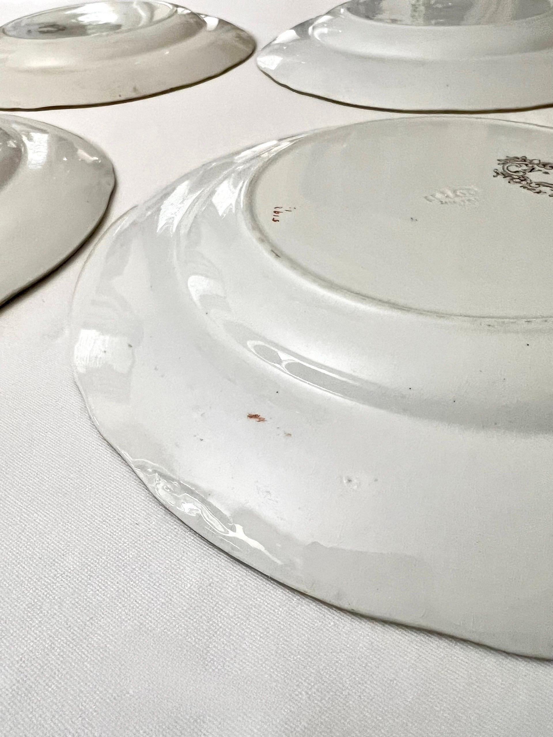 Juego de 8 Platos de Cena Antiguos Estilo Minton Imari en venta 10