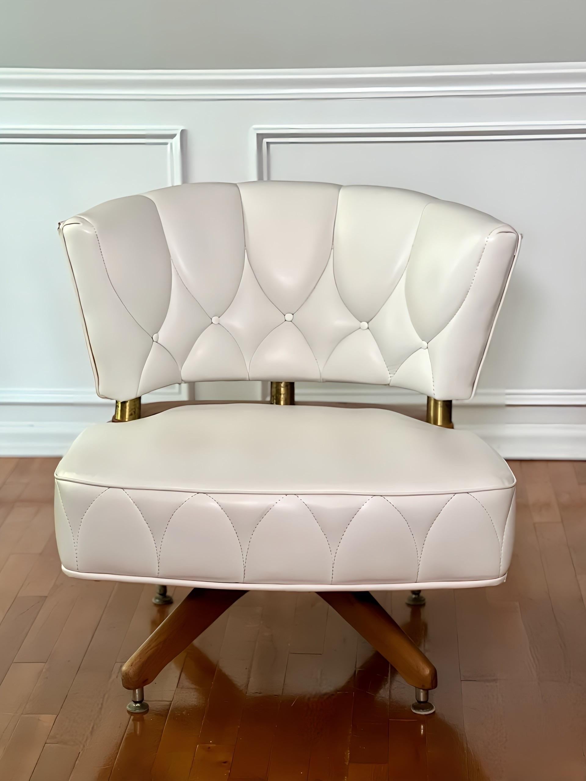 vintage kroehler slipper chair