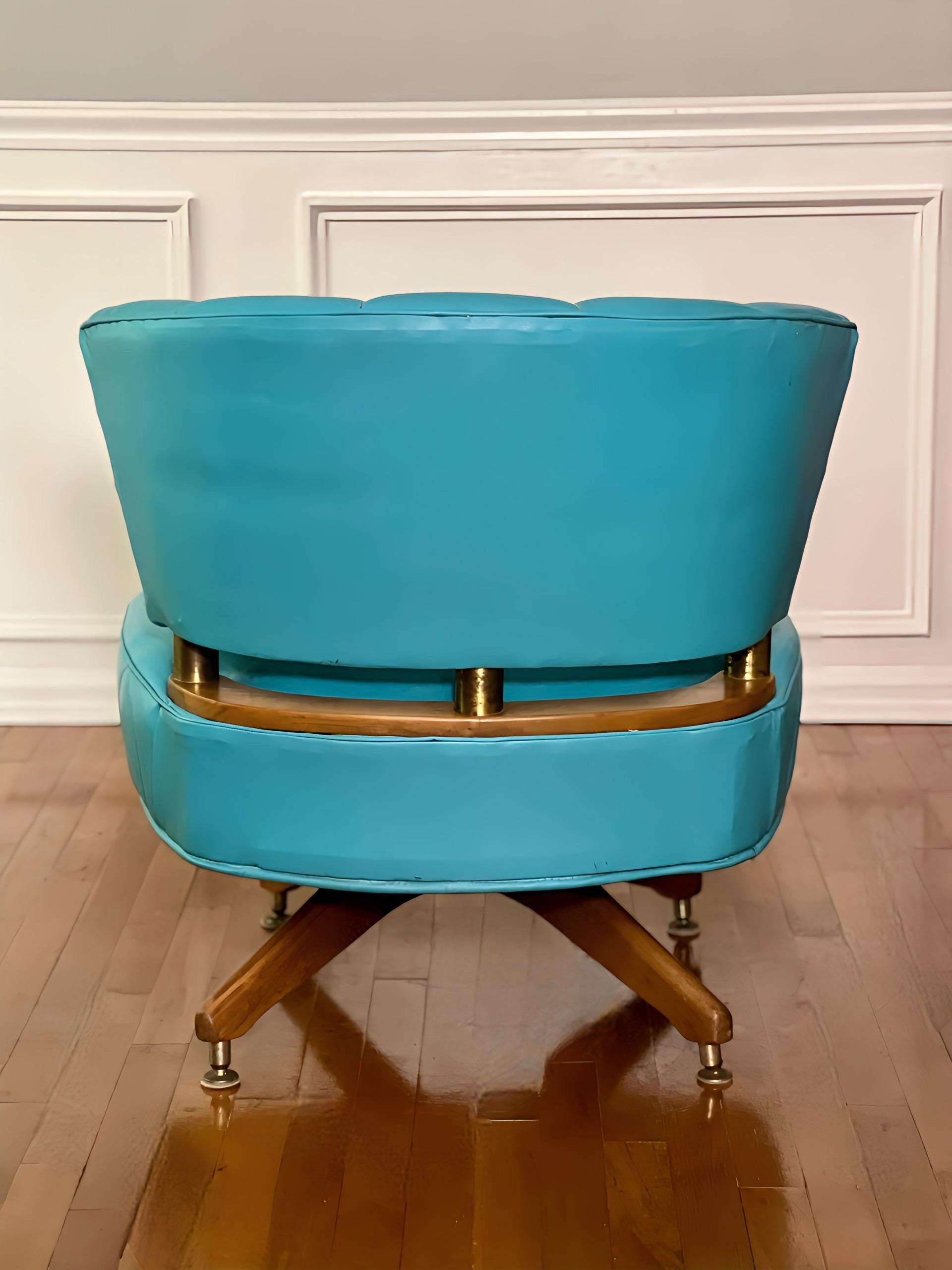 vintage kroehler slipper chair