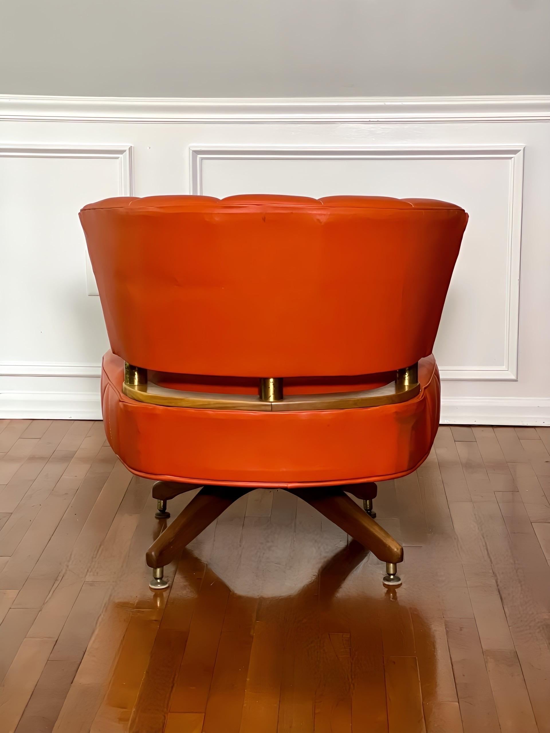 vintage kroehler slipper chair