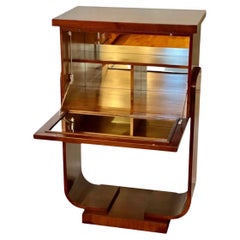 SELVA Italy Art Deco Style Mirrored Bar Cabinet