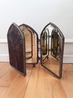 Espejo de tocador Art Déco de tres hojas, inglés, década de 1920