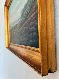 Vintage Signed Hills Landscape Oil Painting, c. 1930s
