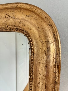 Antique French Louis Philippe Giltwood Mirror – Late 19th Century