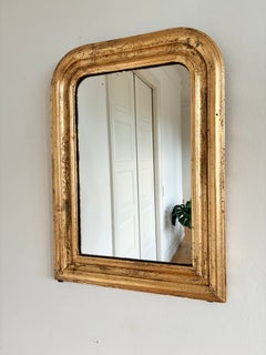 Antique French Louis Philippe Giltwood Mirror – Late 19th Century