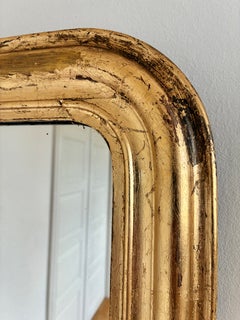 Antique French Louis Philippe Giltwood Mirror – Late 19th Century