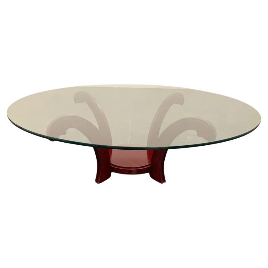 Table basse circulaire, années 1970