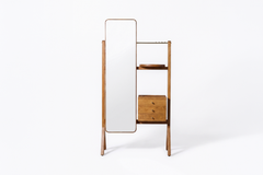 Esvee Atelier Cleopatra Solid American Oak Vanity Dressing Unit with Brass