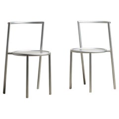 Paire de chaises Metallo de Sergio Calatroni, Italie, 1995