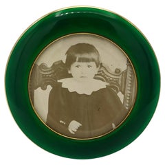 Petit cadre rond de style anglais, début des années 1900. Salimbeni