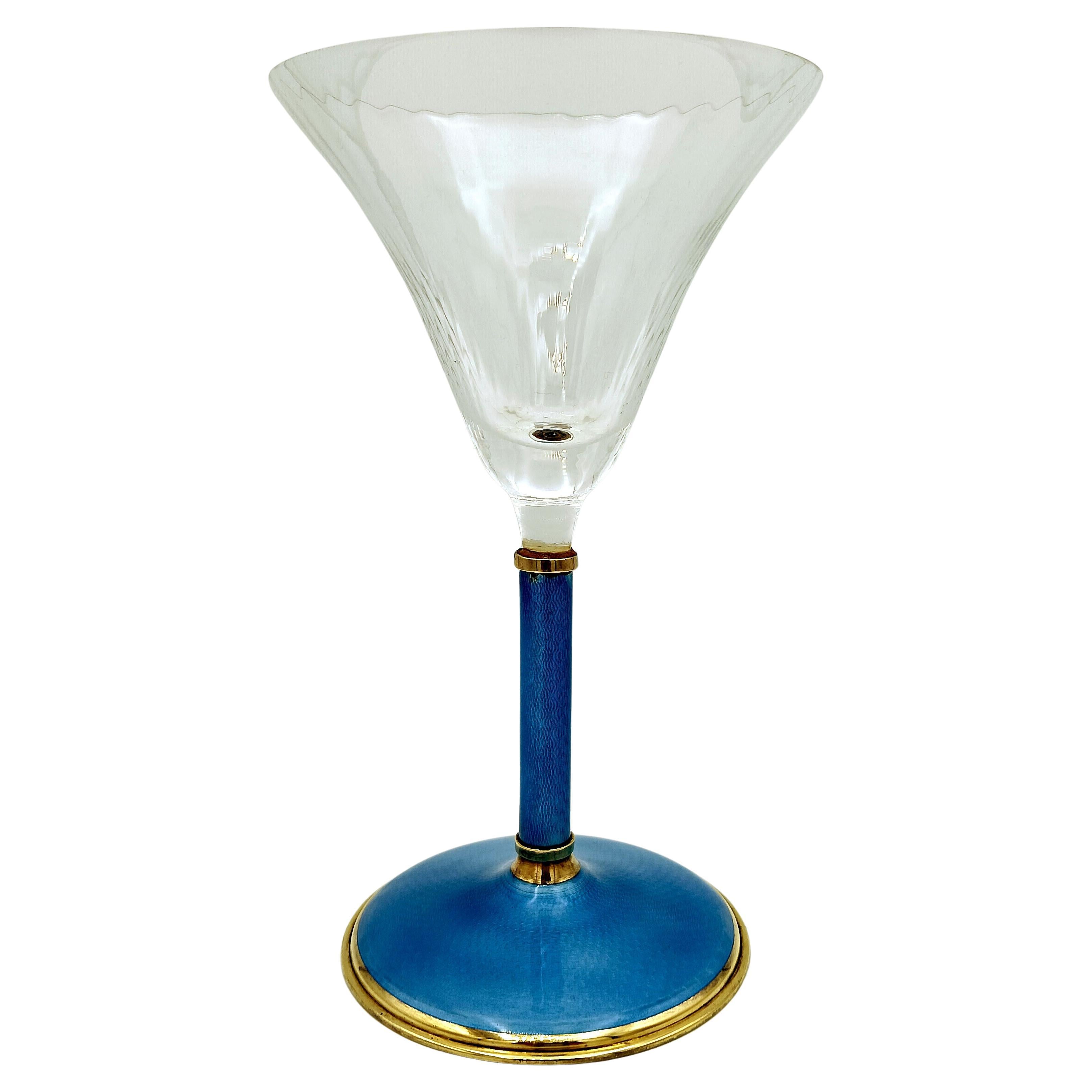 "Champagne" glass with round foot and stem Salimbeni