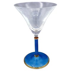 “Champagne” glass with round foot and stem Salimbeni