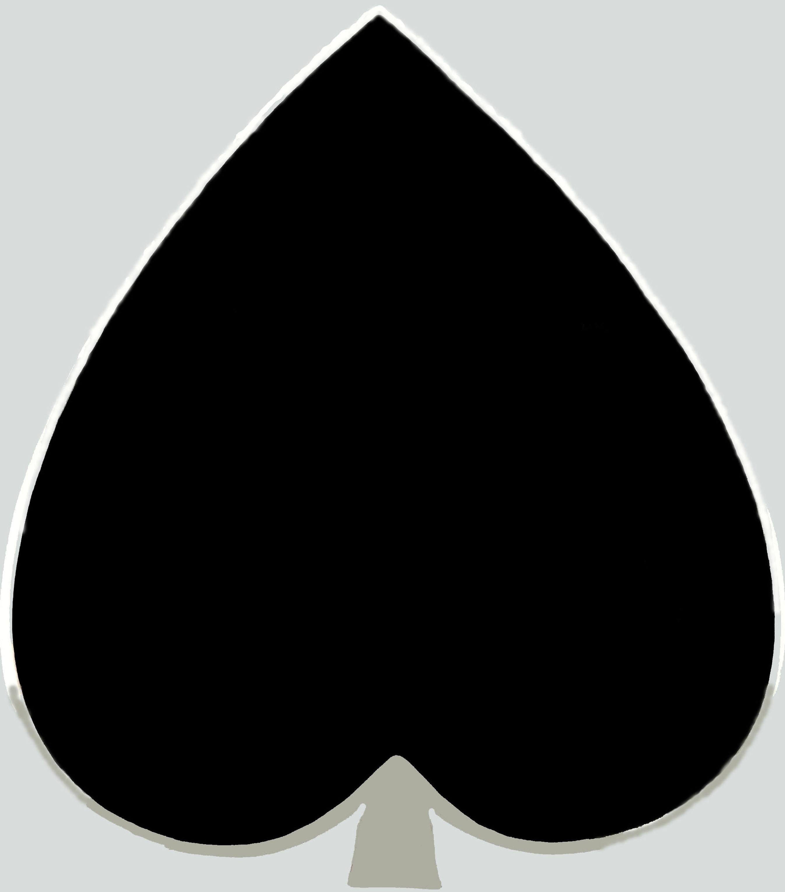 Box shaped “spade” playing card suit black fired Art Deco style Salimbeni For Sale 5