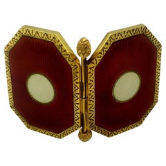 Cornice per 2 foto A. Silver Smalto Napoleone III Salimbeni