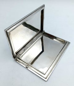 Cigarette Case shape of a diary fired enamel Sterling Silver Salimbeni