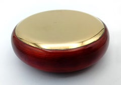 Aschenbecher, runder Tisch, Sterlingsilber, gebranntes Emaille auf Guilloché-Muster, Salimbeni