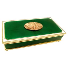 Table cigarette box musical movement by Reuge S.A. Switzerland Salimbeni