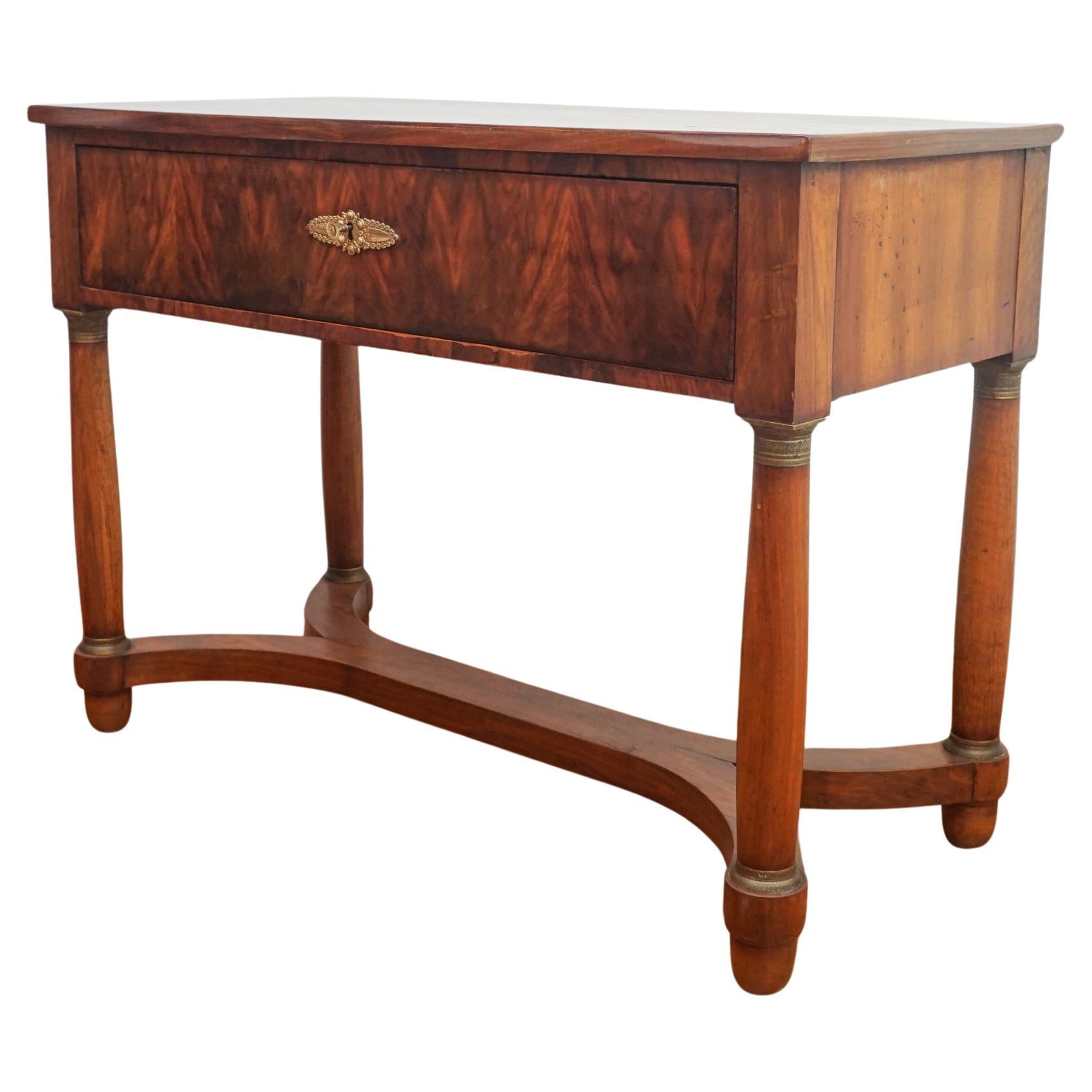 Fornasetti Decorated Antique Italian Writing Desk For Sale