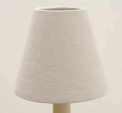 Vintage Wood Candle Stick Table Lamp, Belgium