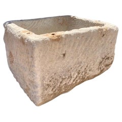 Rustic and Sturdy Antique Stone Planter