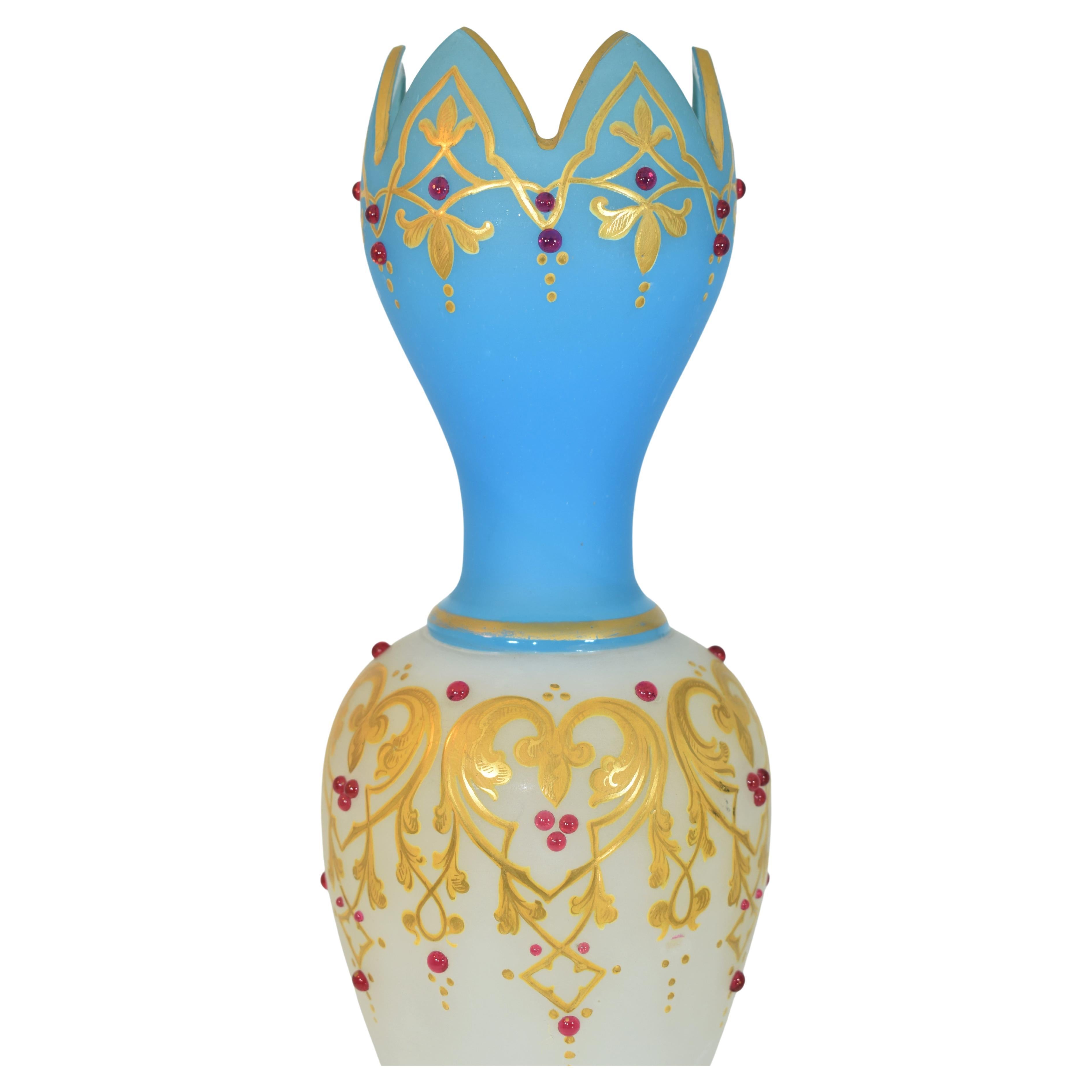 opalescent glass vase