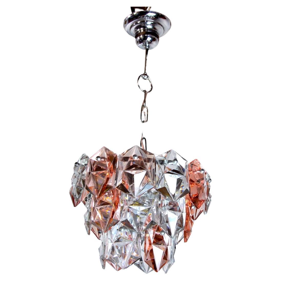 Two-Tone Kinkeldey Chandelier, 3 Floors, 1970, Germany For Sale