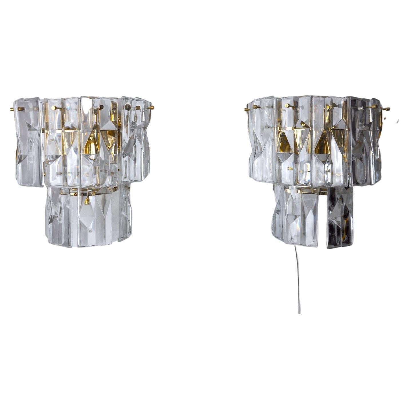 Pair of Kinkeldey Wall Lamps Germany 1970