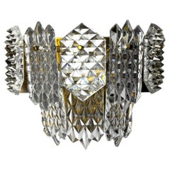 Sconce with 8 Crystals from Kinkeldey, Germany, 1970s
