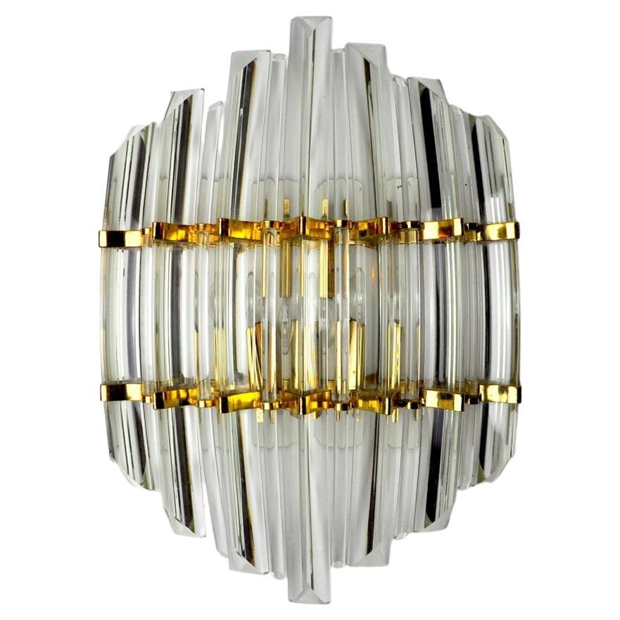 Italian Hollywood Regency Wall Light from Venini, 1970 For Sale