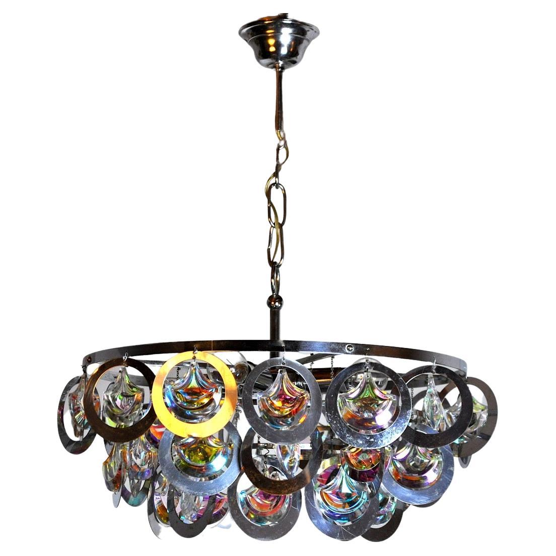 Murano Glass Chandelier, Italy, 1970 For Sale