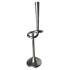 Candelabro XL annodato in alluminio massiccio, Italia, 1980