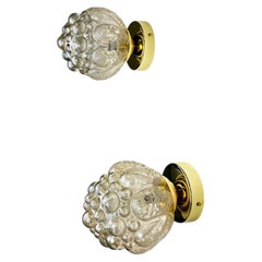 Pair of Bubble Glass Sconces – Helena Tynell Style, Germany 1970s