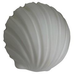 Shell-Shaped Wall Light by Limburg, Opaline Glass, Germany 1970s
