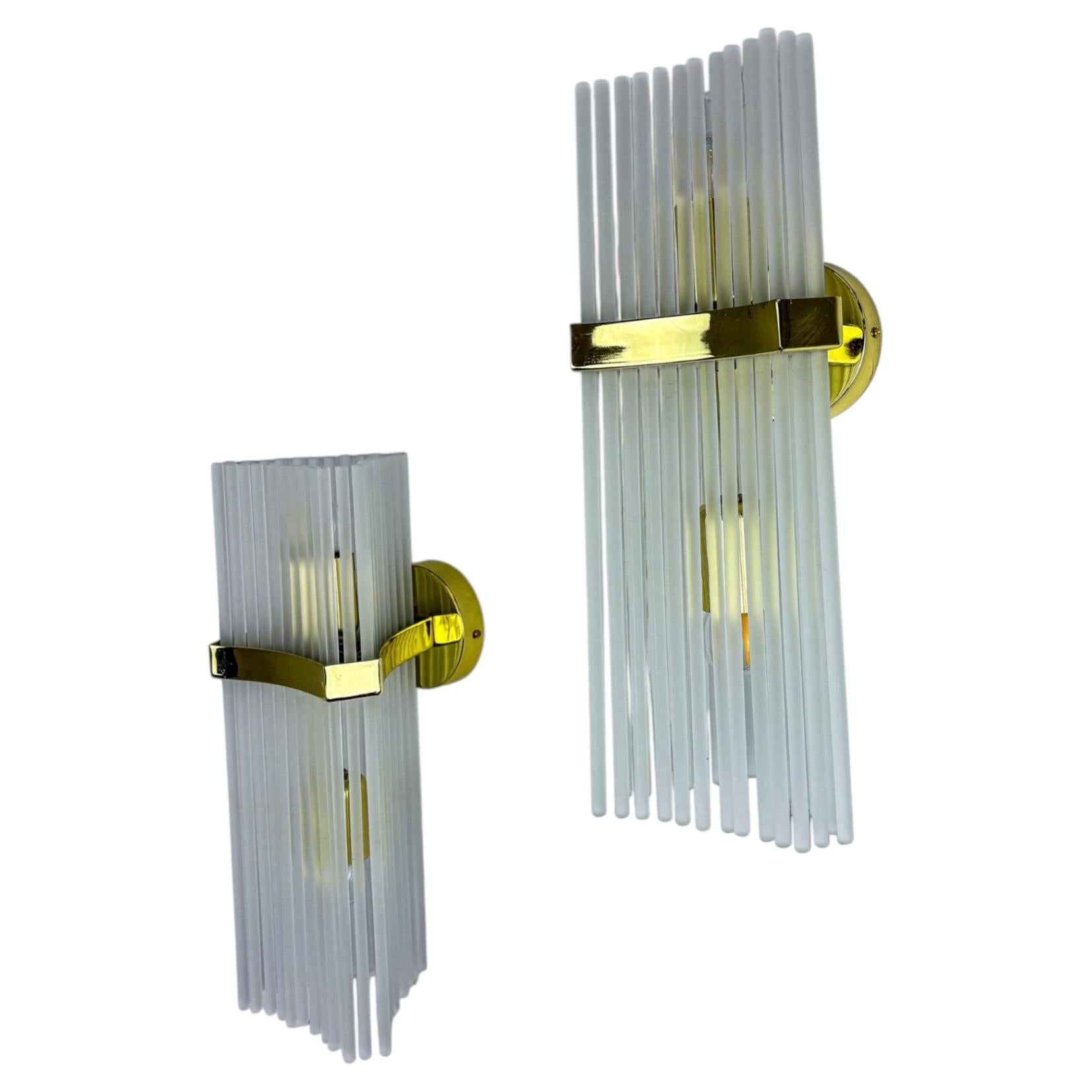 Pair of Wall Lights from Sciolari for Lightolier, Circa 1970, Italy For Sale
