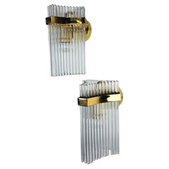 Pair of Gaetano Sciolari wall lights for Lightolier, Italy, Circa 1970's