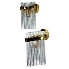 Pair of Gaetano Sciolari wall lights for Lightolier, Italy, Circa 1970