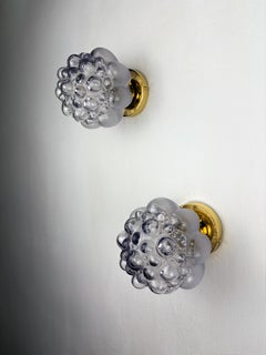 Pair of Bubble Glass Sconces – Helena Tynell Style, Germany, Circa 1970's